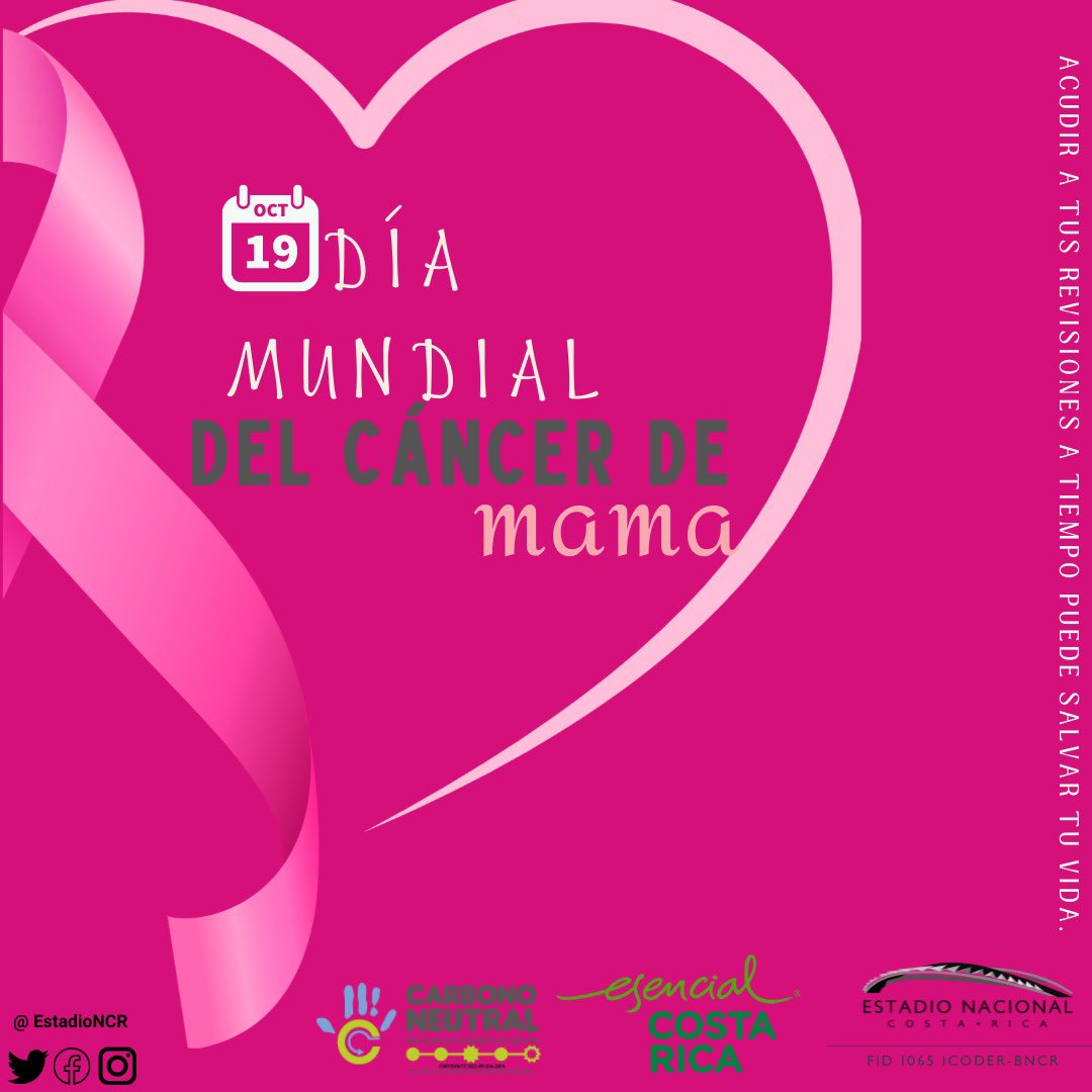 Acudir a tus revisiones a tiempo puede salvar tu vida, este 19 de octubre. Día Mundial del Cáncer de Mama.