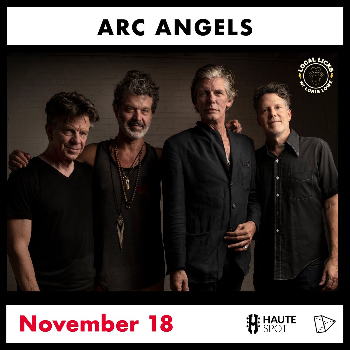 KLBJ937's tweet photo. Find the ARC ANGELS at @HauteSpotVenue in Cedar Park for KLBJ's #LocalLickslive with @Loris_Lowe on November 18th! Local ATX band @madamradarmusic  also opens the night. 21+ can also enjoy @DosEquis  specials. Get your tickets and more info at KLBJ👉https://t.co/9uAK8Mcw24 https://t.co/kwSuqAFsii