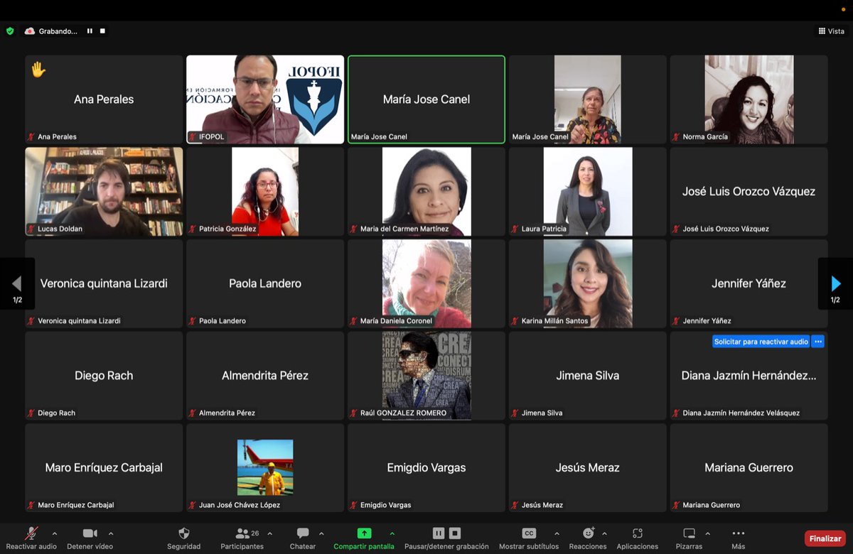 Gracias por acompañarnos en la #MasterClass de la Dra. <a href="/mariajoseCANEL/">María José Canel</a>, quien nos enseñó cómo lograr que las instituciones públicas construyan confianza a través de la comunicación.
Si te la perdiste, mantente pendiente, pues próximamente la tendremos en nuestro canal de YouTube.