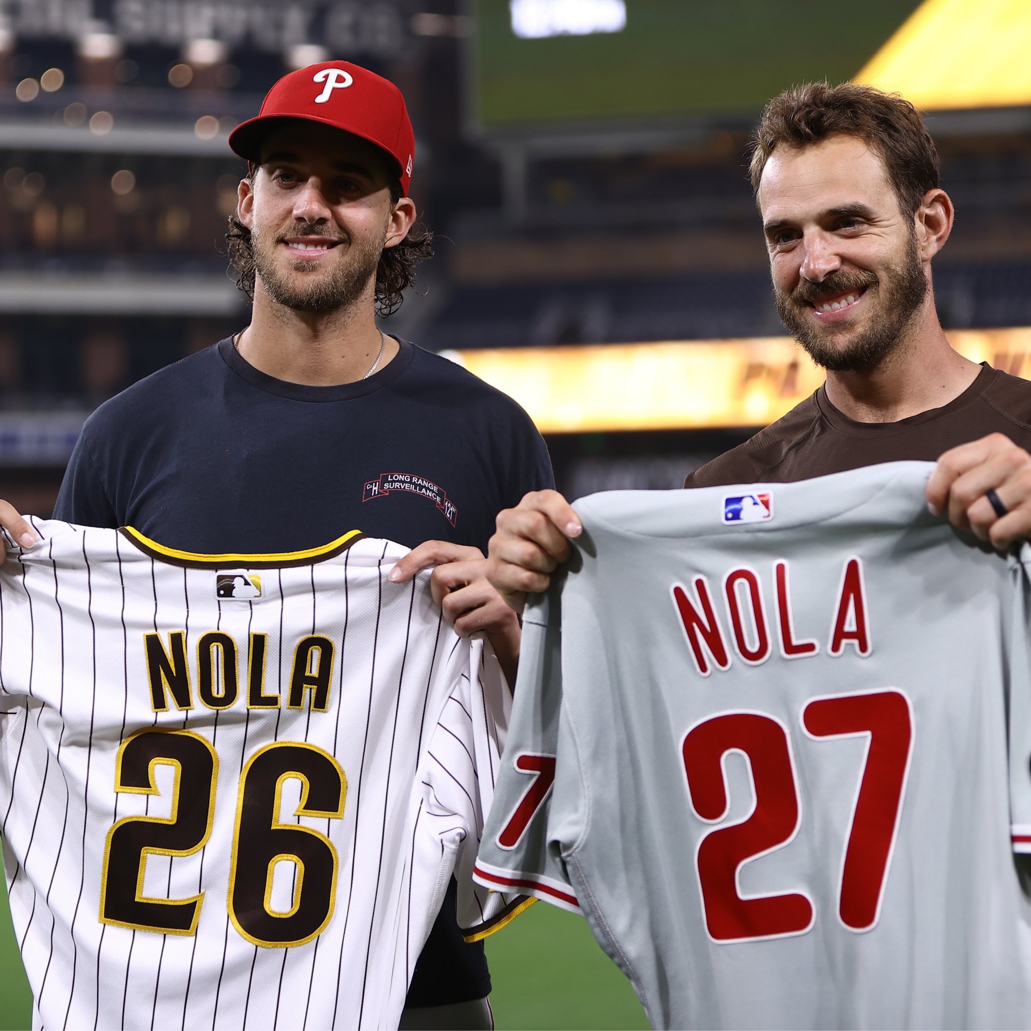 MLB on X: Austin and Aaron Nola will be the first brothers to