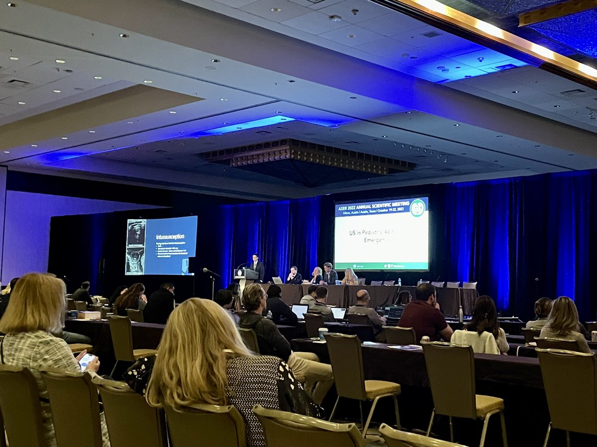 Great review by @mikeraquino from @CleClinicKids on using ultrasound for #pedsrad GI emergencies at #ASER2022