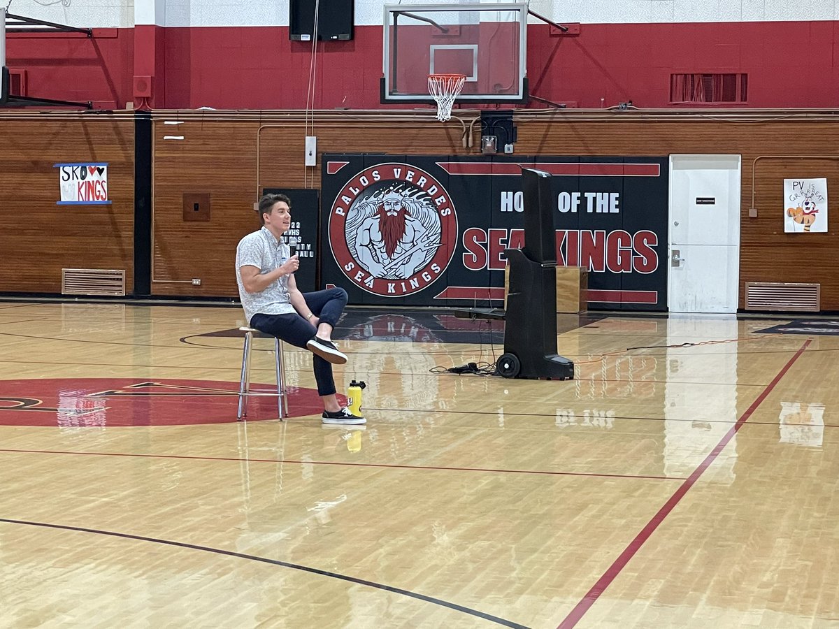PVHS_Seakings's tweet photo. Thank you to Alumni Cole Graham for sharing his message and story with our school! #GoSeaKings https://t.co/XpESdDC6kU