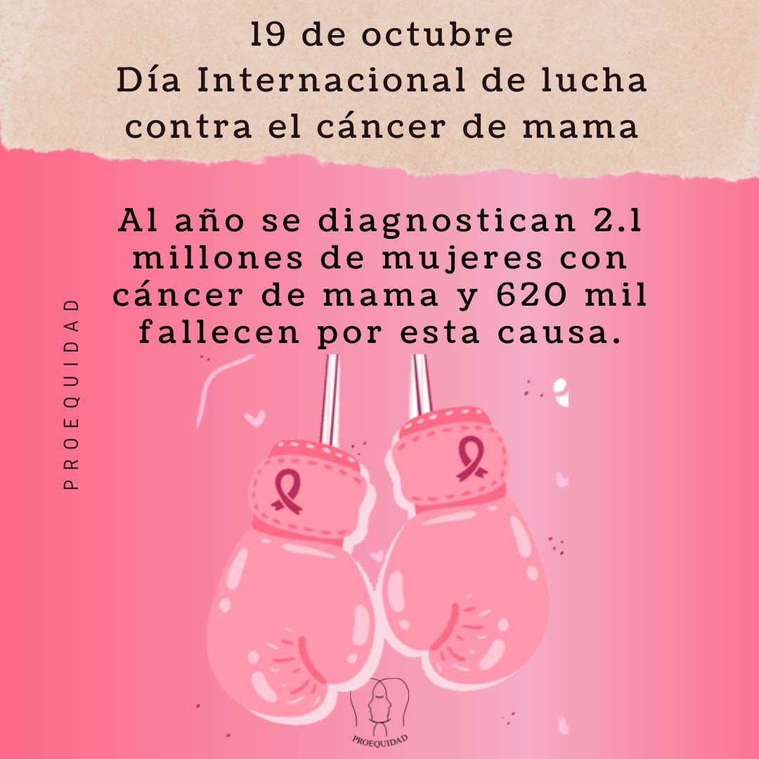 ProequidadAC's tweet photo. 🌸Ten consciencia de tu cuerpo, tus senos
son parte de ti, más allá de lo sexual o maternal🌸
✍ 19 de octubre: día internacional de lucha contra el
cáncer de mama✍
Datos: INEGI
#cancerdemama #Proequidad
#Edoméx #Toluca #Metepec #mujeres #19deoctubre
#mastografía https://t.co/ezFrOIMOsP