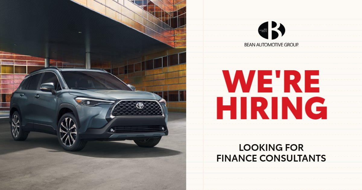 We're looking for finance consultants to add to our growing sales team! The Finance Consultant handles each sale and ensures that every vehicle sold has proper payment in place and that all state registration and title work is prepared.
APPLY HERE: kendalltoyota.com/hiring-finance…