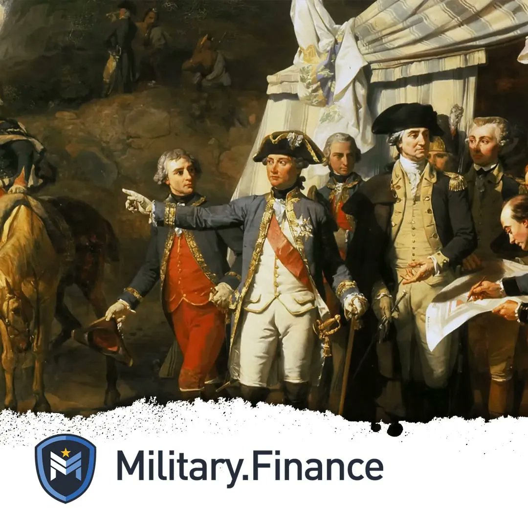 Today in US History, Oct 19, 17Hopelessly trapped at Yorktown, Virginia, British General Lord Cornwallis surrenders 8,000 British soldiers and seamen to a larger Franco-American force, effectively bringing an end to the American Revolution.  

#Mil #Military #Finance