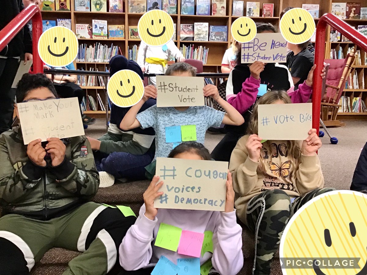 chawrdsb's tweet photo. Today our Cougars participated in the #studentvote https://t.co/IvMLm9nhhg