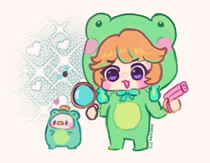 Frog detective Frogiwawa to the rescue#ArtsOfAshes  #KFP 