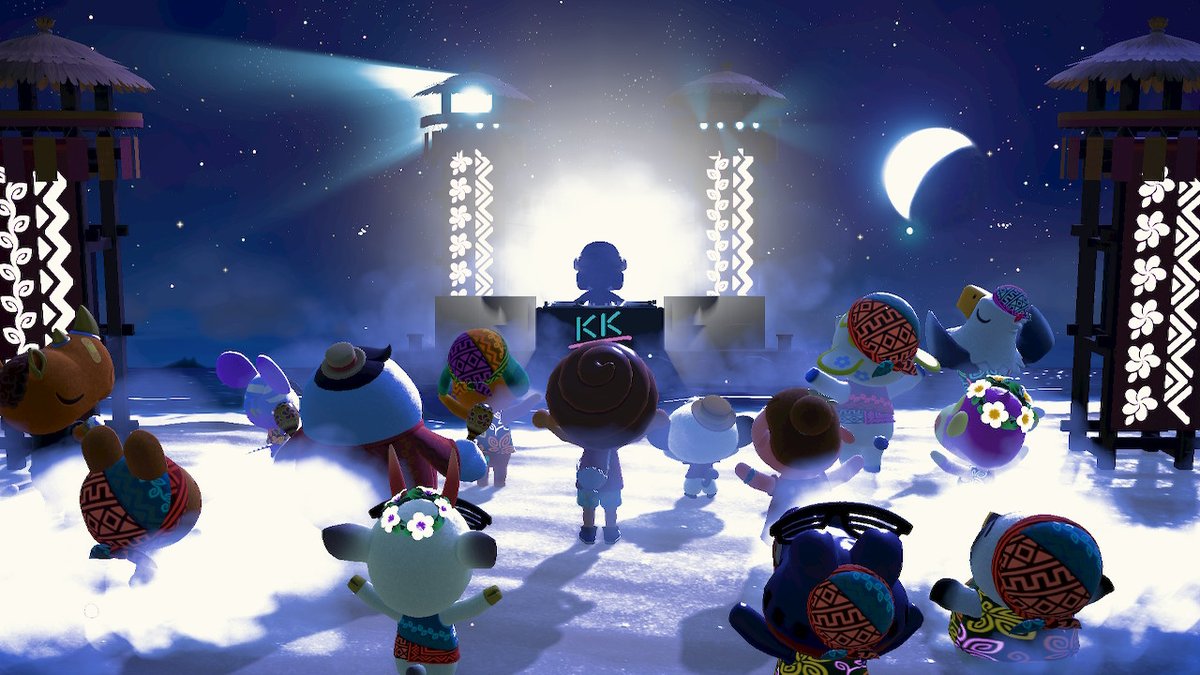Self_Nonsense's tweet photo. The DLC for ACNH is such a blast! This is your reminder to check on KK's festivals once in a while! They happen every Monday :-) #AnimalCrossing #ACNH #NintendoSwitch https://t.co/QYDtPXxwuw