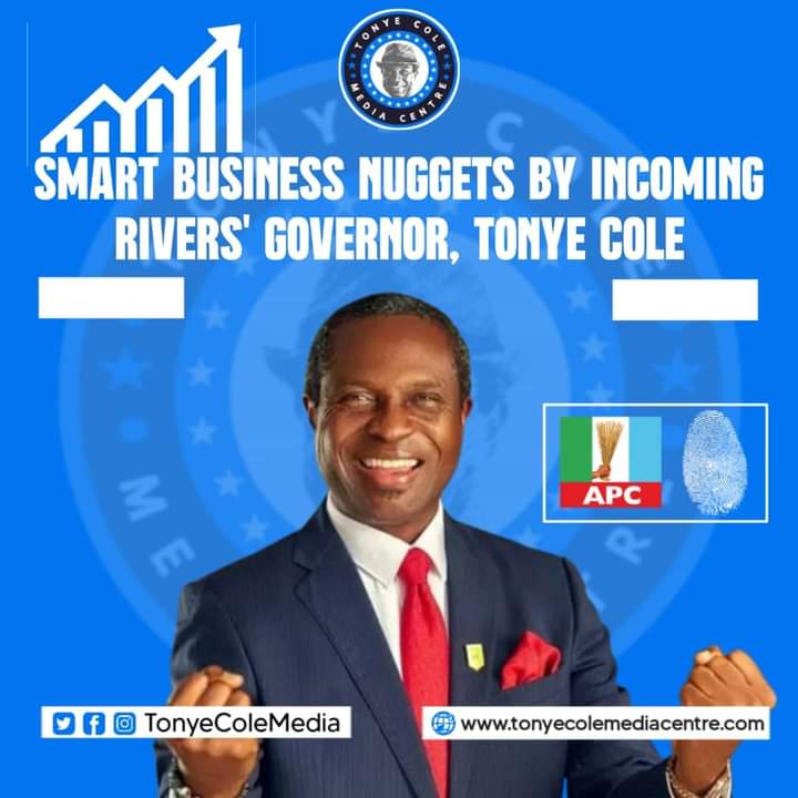 It is Tonye Cole for governor