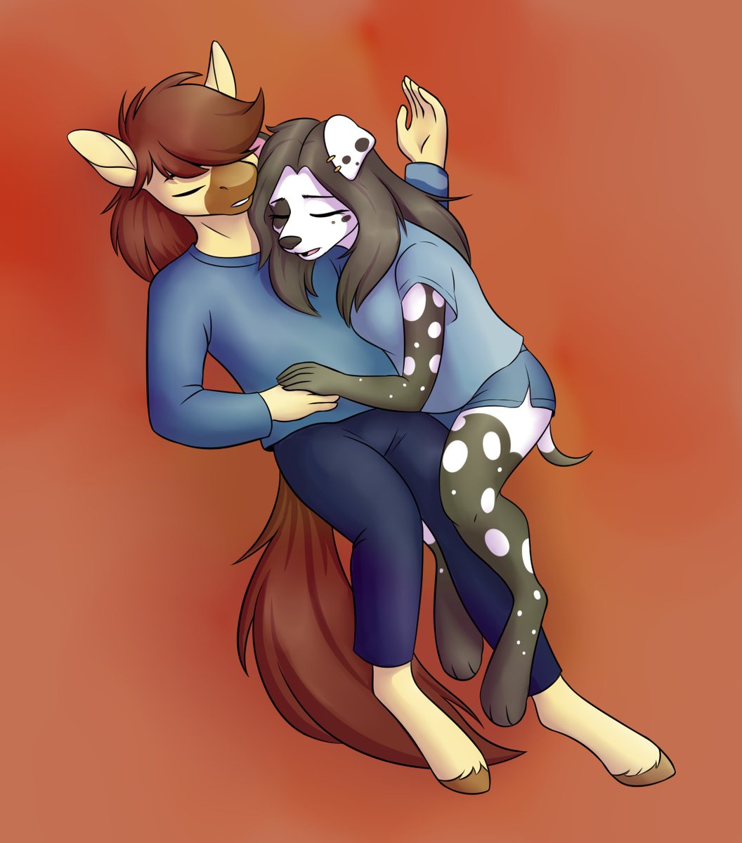 anvalina's tweet photo. Two birthday commissions from Kooner and Jump for @CalpainEqD https://t.co/Lzv8W31woZ