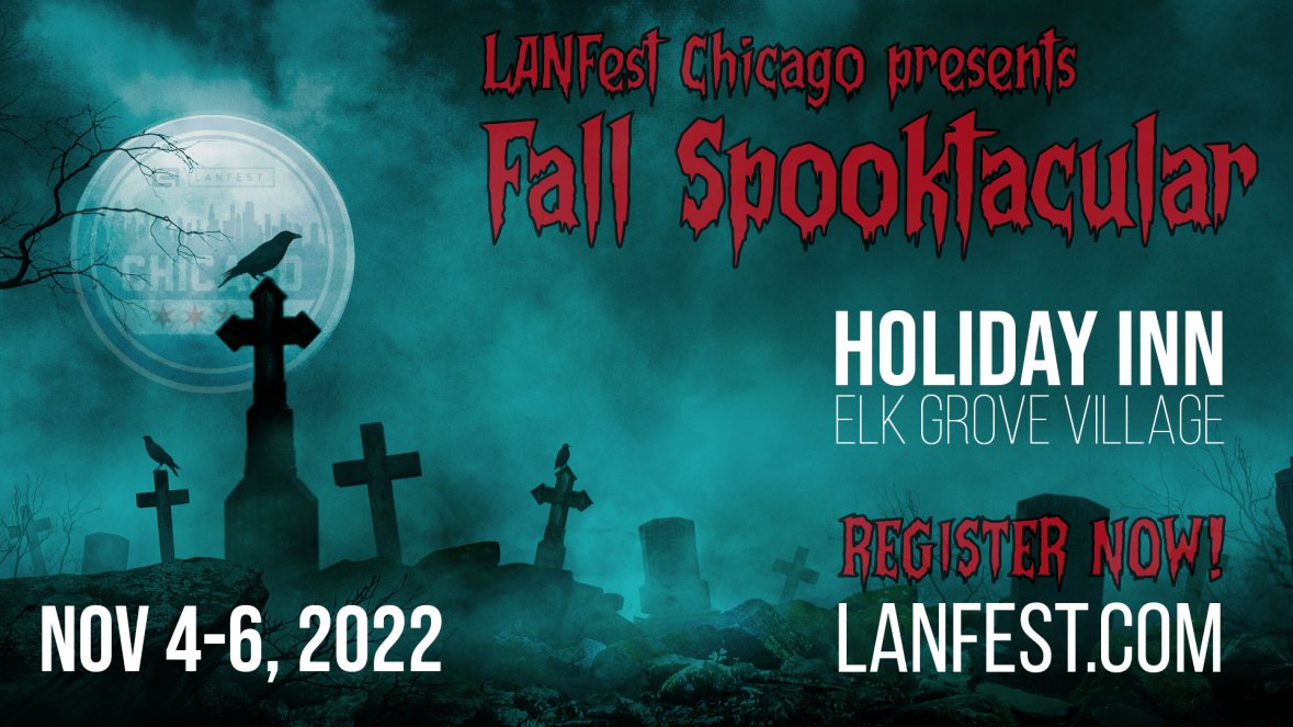 LANFESTgames's tweet photo. Get your tickets here: https://t.co/xVDe92qsUz
#LANFestChicago #LAN4Good #fallfun #spooktacular #elkgrovevillage #lanparty #gaming #charity https://t.co/bI1RZwbNGV