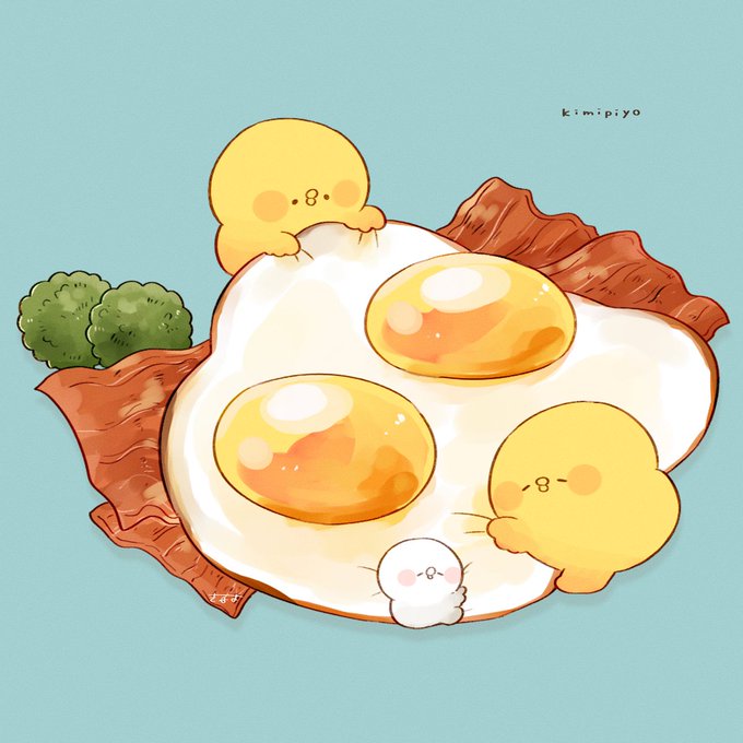 「egg (food) multiple others」 illustration images(Latest)｜3pages