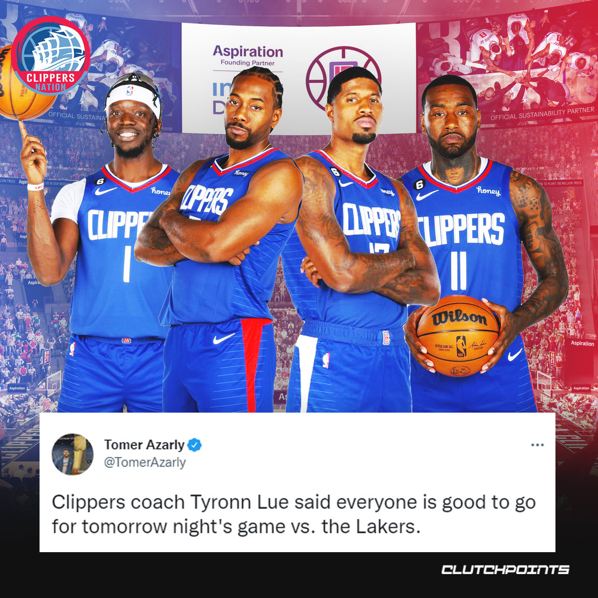 ClipperNationCP's tweet photo. The league ain't ready for the Clippers 🔥 https://t.co/0EkImQvkru