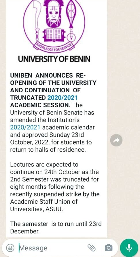 iBOsatofoh's tweet image. FYI....

#AsuuStrikeUpdates #EndAsuuStrikeNow
#UnibenAsuu