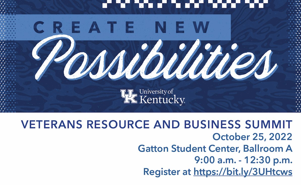 NaVOBA's tweet photo. Attention all Veteran Entrepreneurs!

The University of Kentucky is hosting their Veterans Resource and Business Summit on October 25th. Job opportunities and procurement opportunities will be discussed.

Please register below to participate!

https://t.co/0MCDKMoQax https://t.co/JmlmN45oNQ