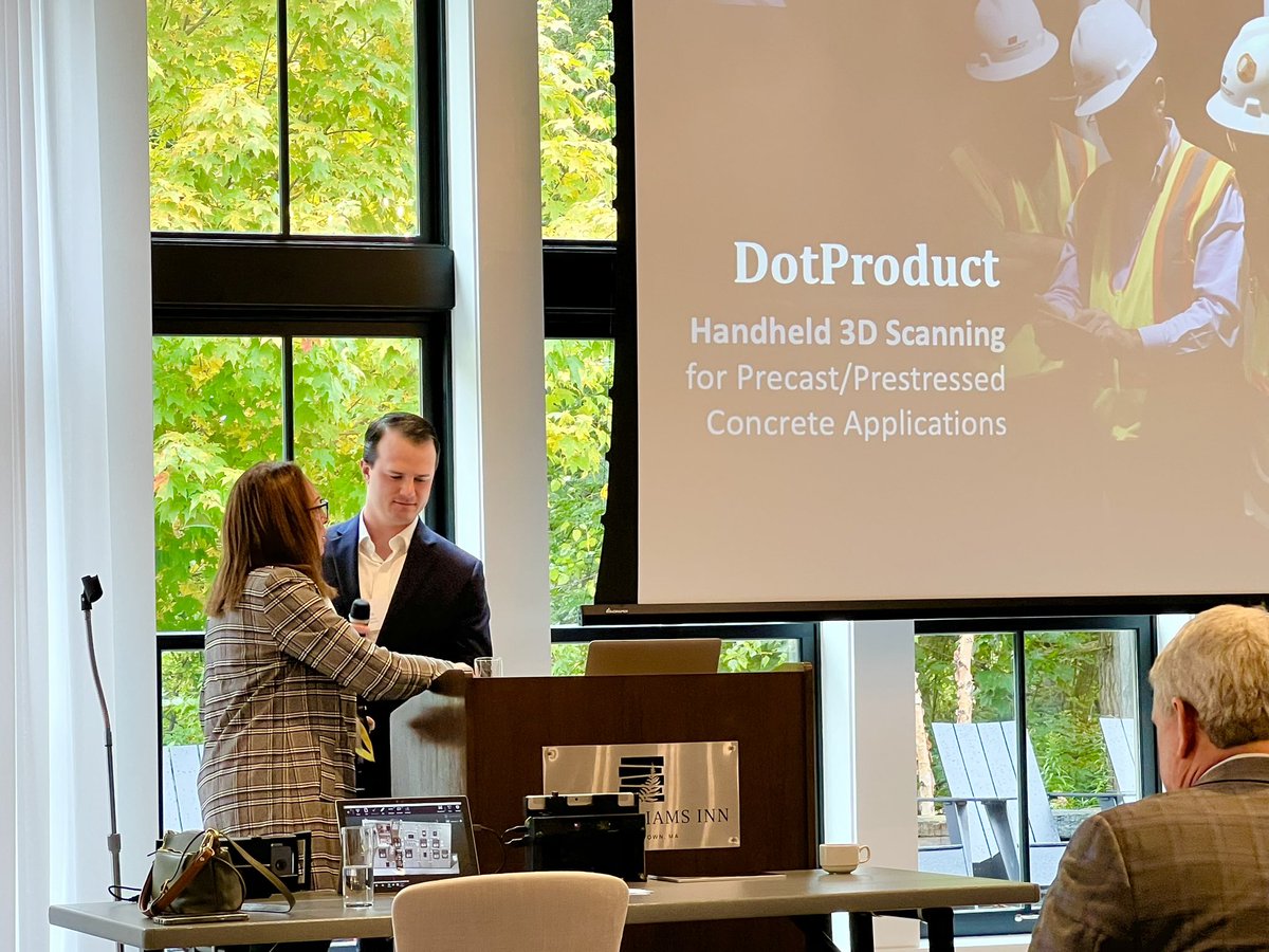 DotProduct3D's tweet photo. Thank you to @pcinortheast for inviting us to present on “Handheld 3D Scanning for Precast/Prestressed Concrete Applications” at this year’s annual meeting in Williamstown, MA. Here are a few photos from the event:
#precast #precastconcrete #3dscanning #precastfactory #3dscan https://t.co/bi5TDV6LoQ