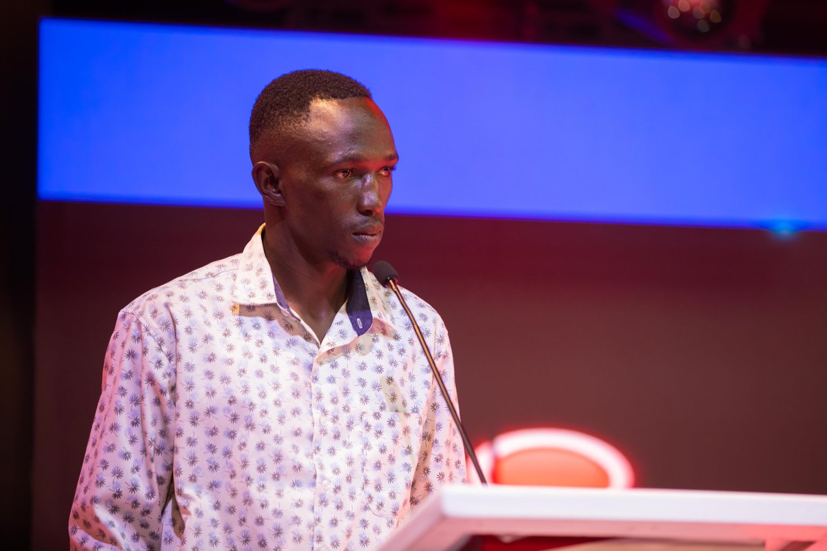 NBLUganda's tweet photo. David Okidi from the Northern region wins the #NBLBeAMillionaire Grand Finale. On top of the Ugx 3m he won from the quiz, he also gets to walk home with a grand prize of Ugx 10m and a 50'TV.
#BAMSn2 https://t.co/llkHS7Tuot
