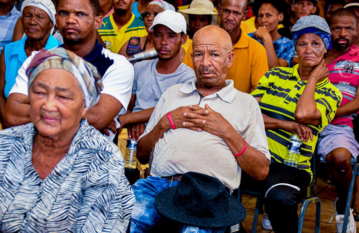 NCProvGov's tweet photo. The different Government departments will soon be in the area to resolve some of the issues raised. Provincial Government remains committed to working with communities to improve their living conditions. 
#moderngrowingsuccessfulprovince 
#commitmentmade 
#commitmenthonoured https://t.co/MPC2XpKDaB
