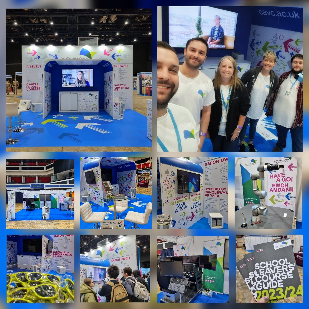 An awesome 1st day <a href="/SkillsCymru/">SgiliauCymru | SkillsCymru</a> @CardiffIntArena meeting pupils, teachers &amp; families from schools across South Wales &amp; sharing information on courses, sporting opportunities &amp; our forthcoming Open Evenings <a href="/CAVC/">Cardiff and Vale College | Coleg Caerdydd a’r Fro</a> We go again for Day 2 tomorrow 9.30-3.00pm
cavc.ac.uk/en/openevenings