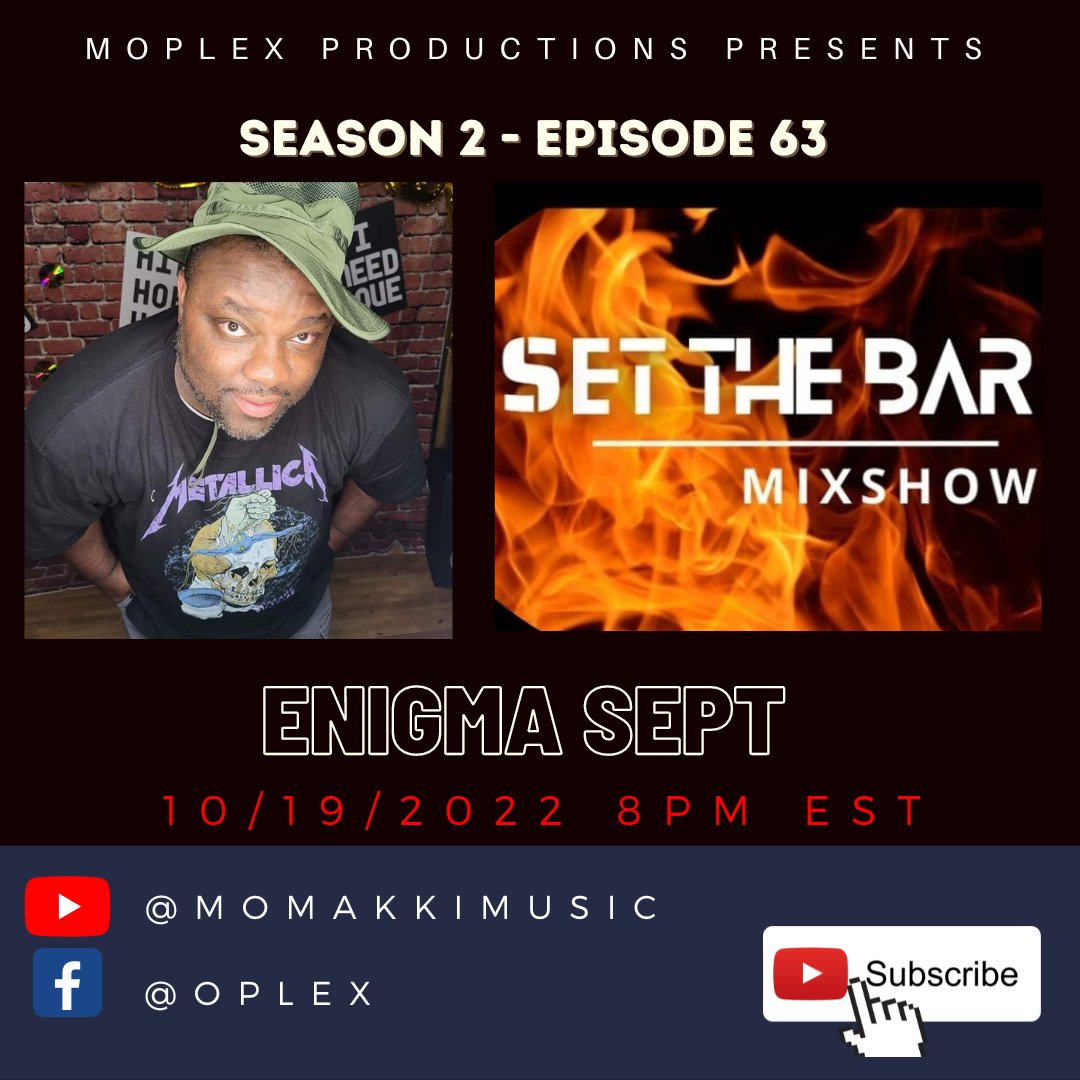 STBMixshow's tweet photo. Me and @momakkimusic will be in the snakes den with @enigmasept9 tonight!!

#setthebarmixshow 
#indiemusic https://t.co/y0VLmHpOYX