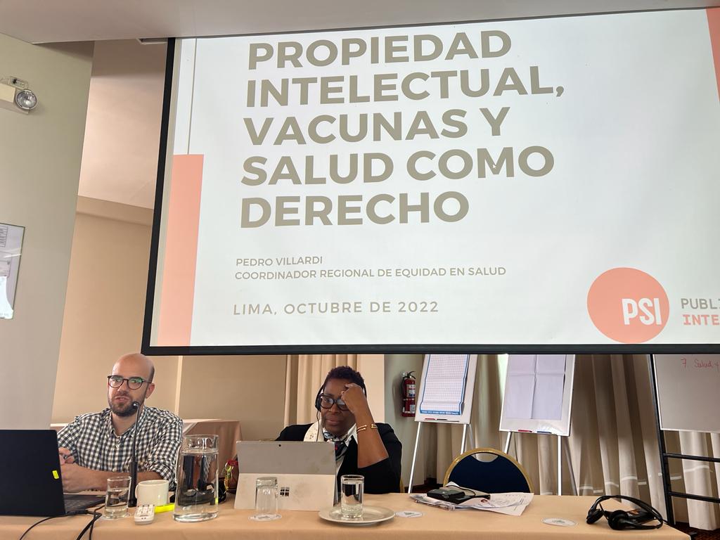 ISPinteramerica's tweet photo. En el marco del #IAMREC en Lima, @villardi_p presenta los impactos de la propiedad intelectual y las patentes en el derecho a salud publica como un derecho universal https://t.co/OQiWI1dGLS