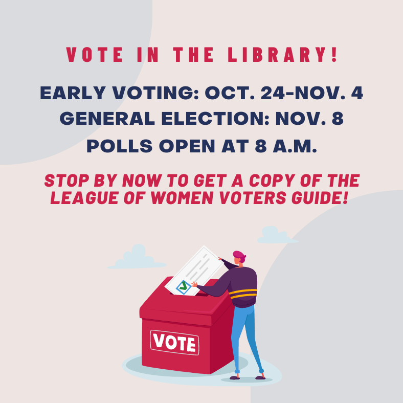 OLLUlibrary's tweet photo. Early voting in the Library starting Monday October 24!  Come by the Library and pick up a copy of the League of Women Voter's Guide today! @OLLUnivSATX @ollu_alliance @ollutfxc @ollumcnair @OlluWswo @ollu https://t.co/zYcvo4Snzg