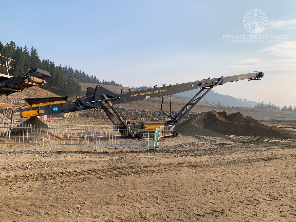 privatetreatys2's tweet image. Another #Tesab job completed and ready to go!
2020 Tesab 8042T #1565
8042T #Trackstack #Conveyor #1565
Hours: 3285
Belt Scales
80 ft. conveyor
42 in. wide belt
Hydraulic fold for transport
Cat C2.2 tier 4 engine
Spray bars
Can find more info at privatetreatysales.com/2022/10/07/202…