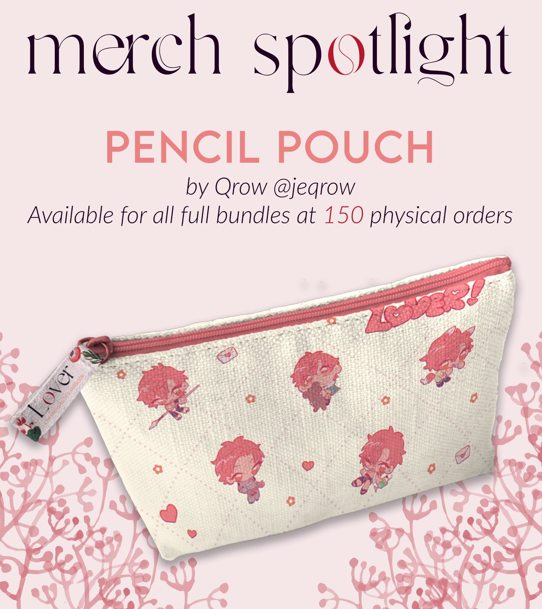 ✨ MERCH SPOTLIGHT ✨

We're currently exactly halfway to unlocking our third stretch goal! 

This cute and practical pencil pouch was designed by <a href="/jeqrow/">Qrow</a>, and will be added to all full bundles when unlocked 🦊