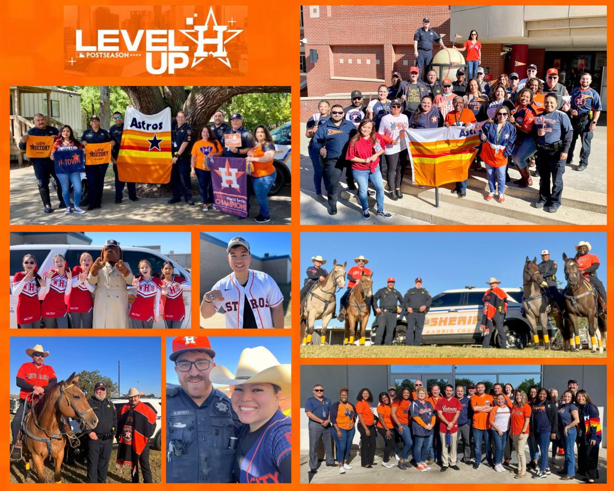 SheriffEd_HCSO's tweet photo. Supporting our team today. Let’s Go @Astros! ⚾️ 🙌🏽
#LevelUp #MLBaseball #ALCS #Postseason https://t.co/XUfXSGsAhT