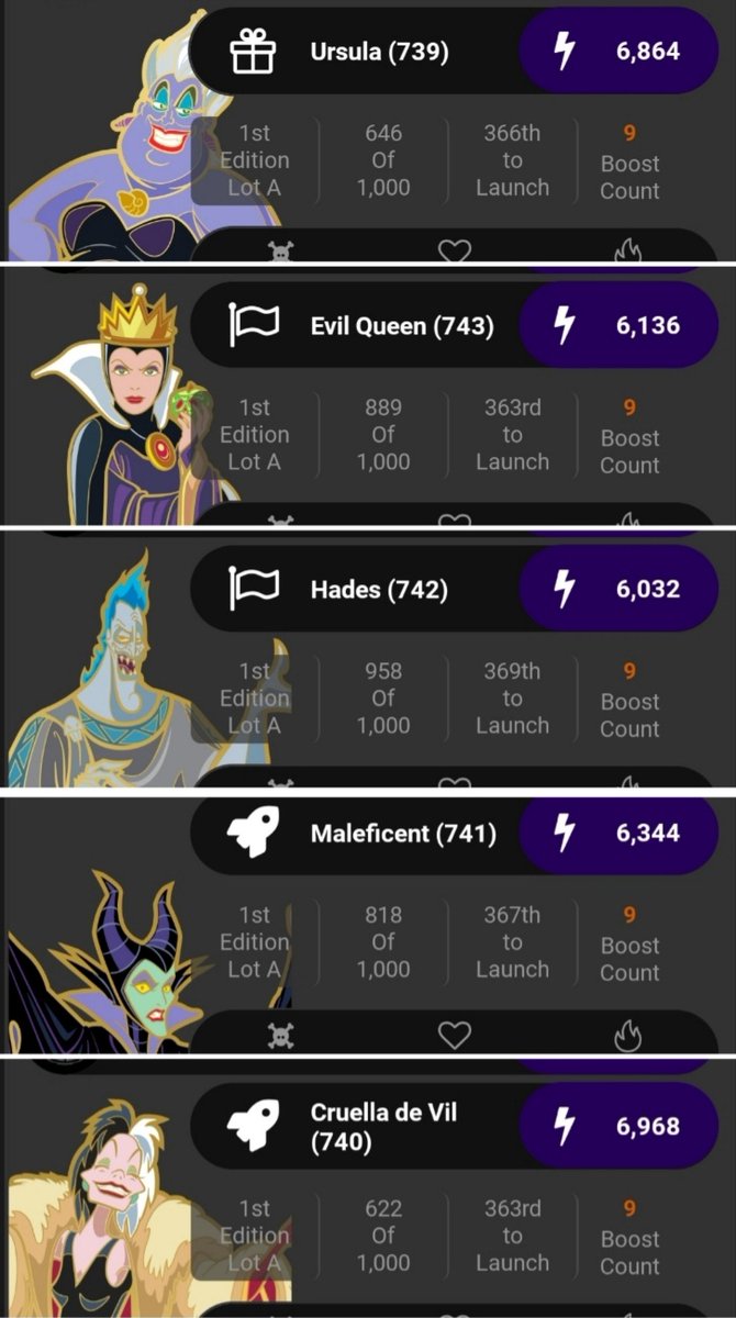 I just dropped the box set in the UR under the username frozensith.  Any boosts appreciated!
.
#figpin #figpins #figpinofficial #figpincollector #collectibles #collector #collectawesome #disney #disneypins #ursula #cruelladevil #hades #evilqueen #maleficent #boost #boosts