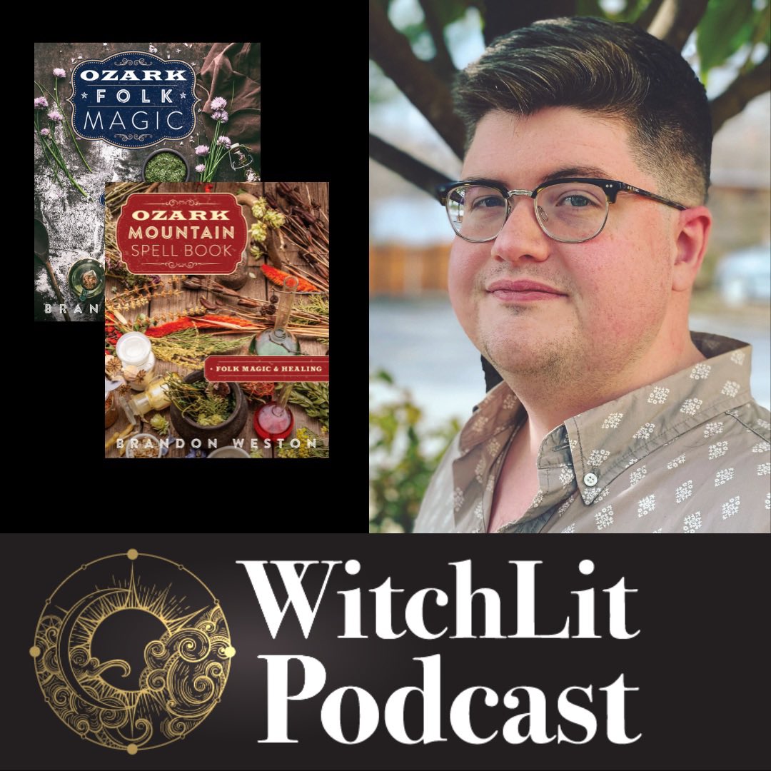 New episode with <a href="/LlewellynBooks/">Llewellyn</a> author Brandon Weston <a href="/OzarkHealing/">Ozark MMJ Cards</a> 

We covered the overlap between folk traditions, keeping folk magic alive and bringing it to the present &amp; keeping the old knowledge preserved — in case you need it later. Loved our chat and hope you do too!