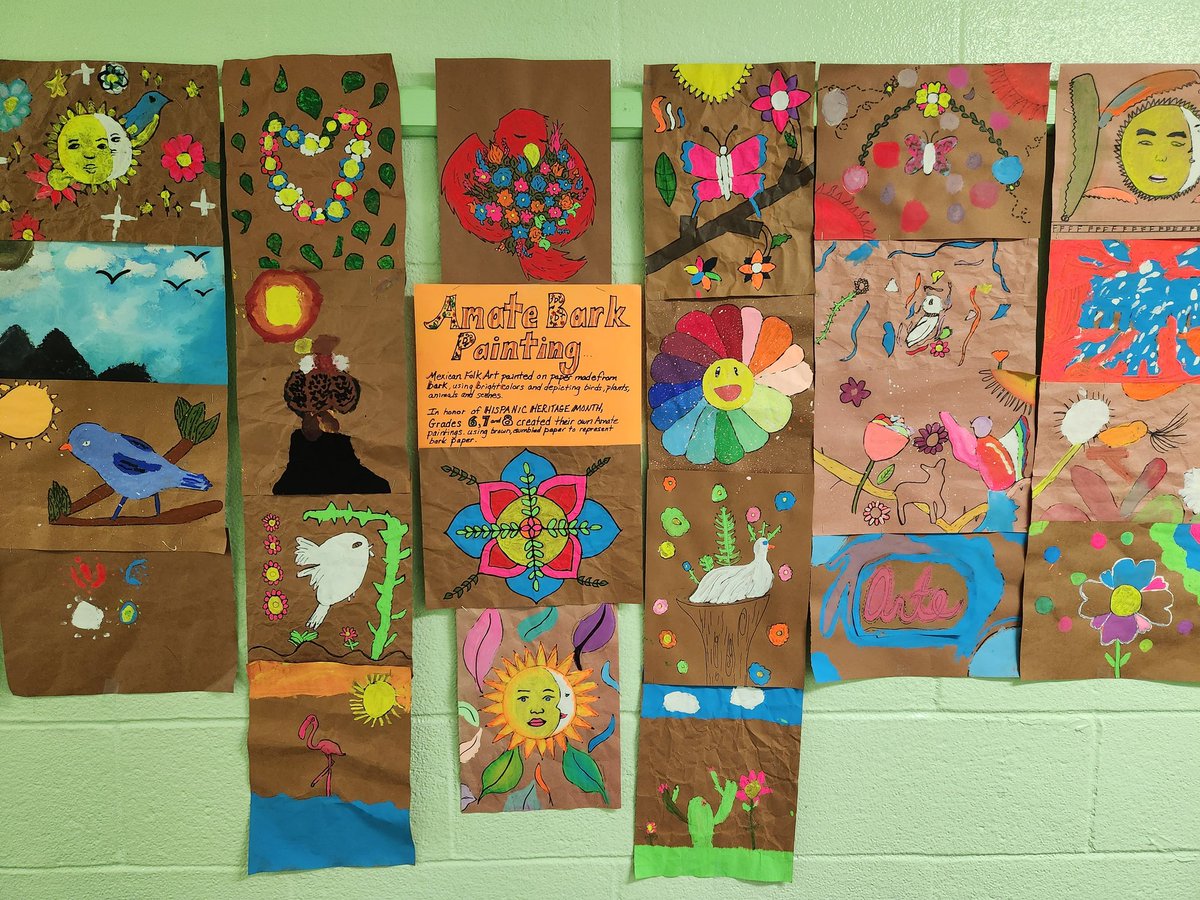 DocAdam54's tweet image. Mexican folk artCampus. 6th, 7th &amp;amp;8th grade students at St Anthony/St Paul, Nanuet campus.