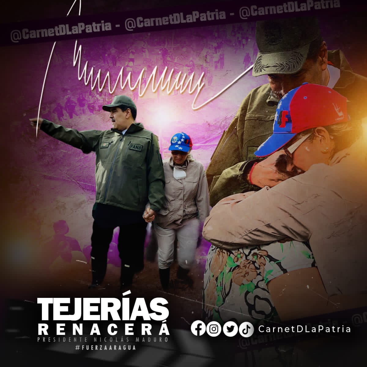 #ATENCIÓN "El pueblo tiene quien lo proteja y quien esté a su lado". 
El #SistemaPatria, está con el pueblo. ¡Ánimo! Con el esfuerzo de todas y todos, saldremos adelante. 
Dios bendiga nuestro pueblo.

#PuebloUnidoYActivo #19oct