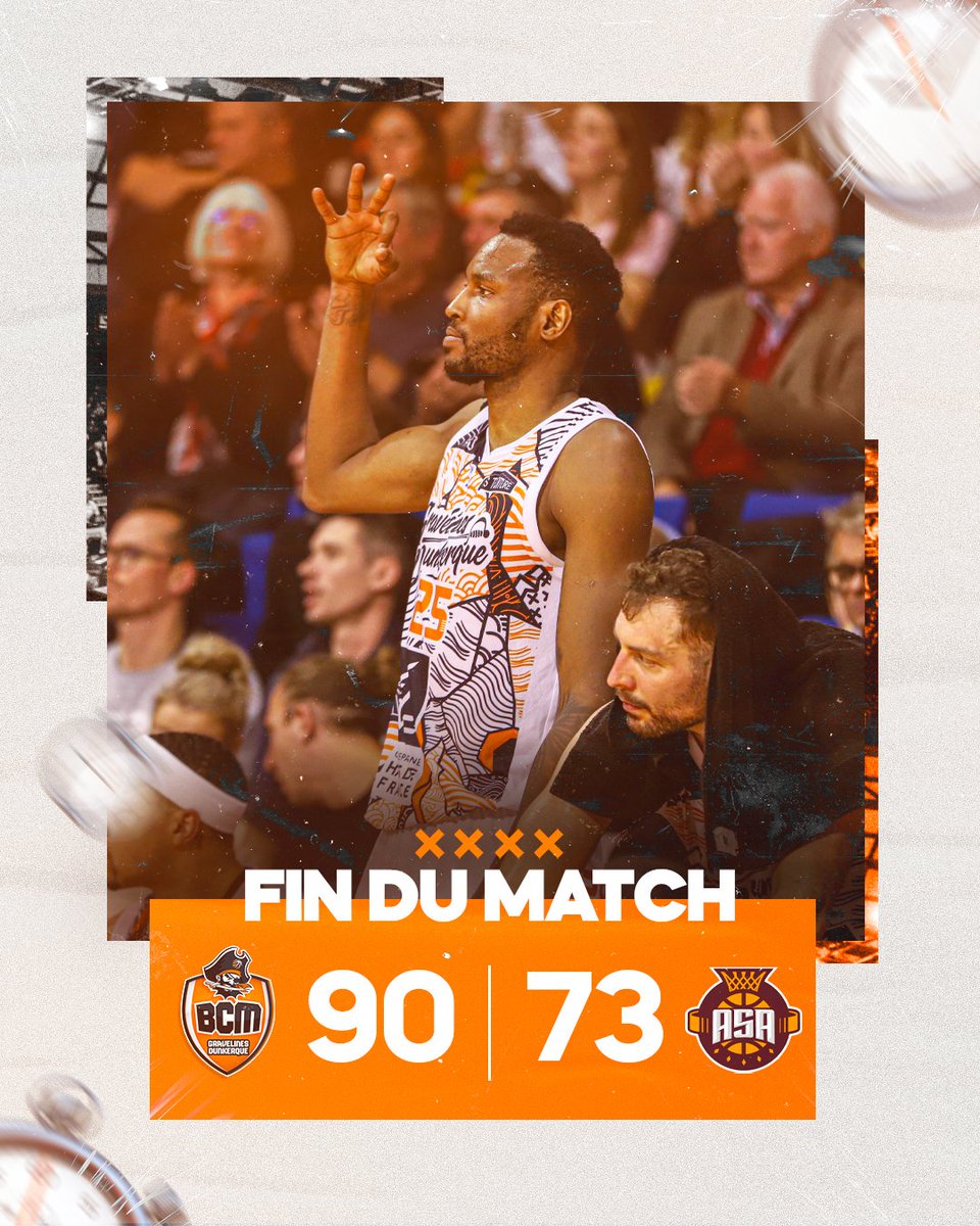BCMBasket's tweet photo. #BCMASA | 𝐕𝐈𝐂𝐓𝐎𝐈𝐑𝐄 🧡
Nos Maritimes l'emportent face à @basket_asa et se qualifient pour les 16ème de finale de la #CDFBasket ! 🔥
Rendez-vous dès samedi à Sportica pour y affronter la @sigstrasbourg ! ⚔️
#TousBCM #CDFBasket https://t.co/XXHmqHgK6V