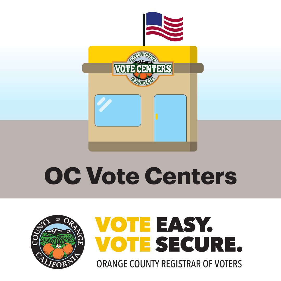 Vote Centers will open on Saturday, October 29! There will be 37 eleven-day and 144 four-day Vote Centers in operation throughout Orange County. To find a Vote Center near you visit ocvote.gov/locate 📍 #OCVote #OrangeCounty #VoteCenter #VoteEasyVoteSecure @OCGovCA