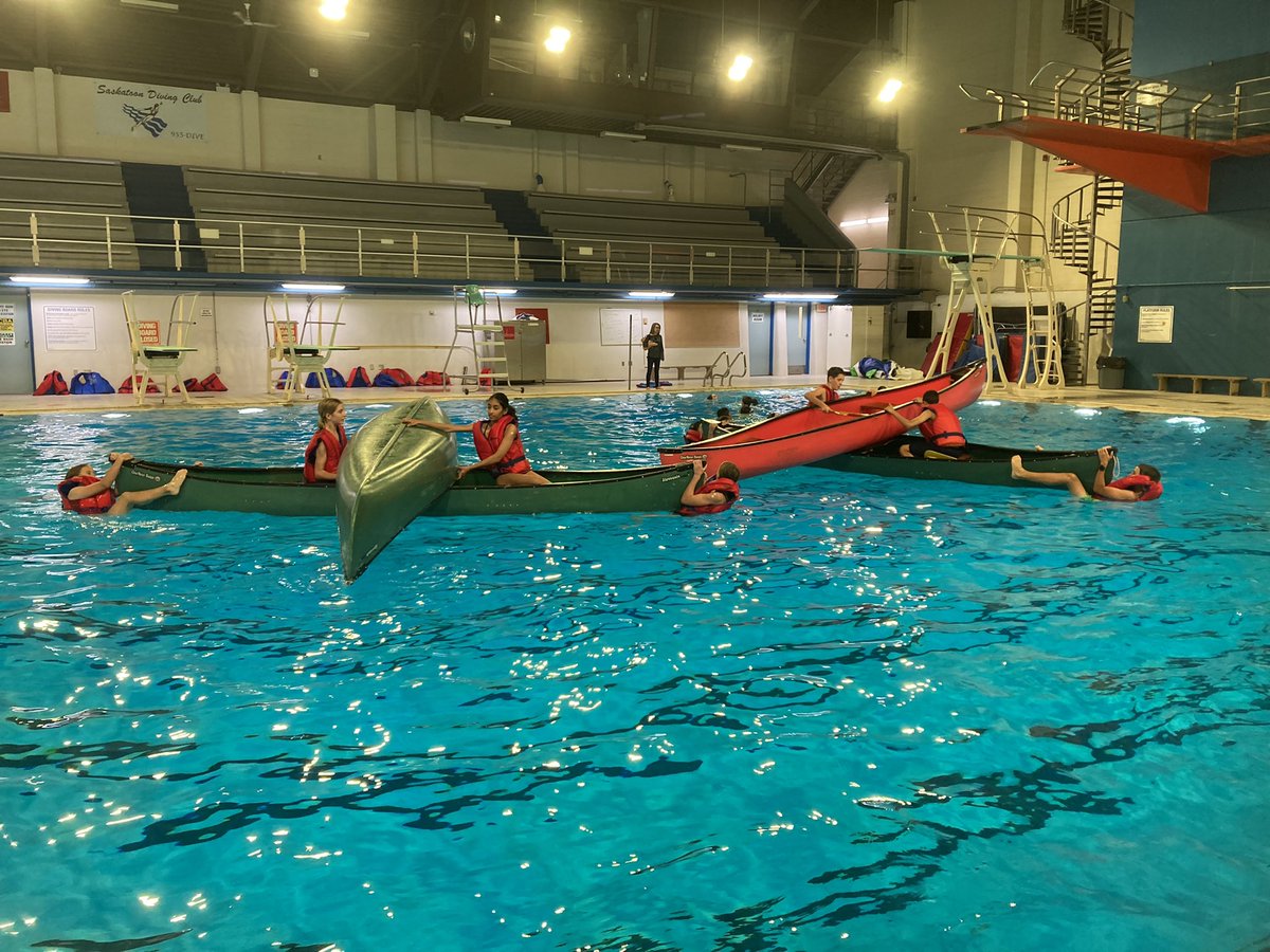 Getting an early start on our learning around canoes and the skills needed to keep each other safe for when we get out on the open water. <a href="/StoonPubSchools/">Saskatoon Public Schools</a> <a href="/MontgomeryElem1/">Montgomery Elementary School</a> <a href="/cityofsaskatoon/">City of Saskatoon</a>