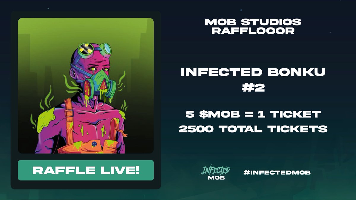 Thanks <a href="/BonkuLabs/">Trust Top</a> for creating these custom 1/1 Infected Bonkus for the Mob, now available for $MOB.

Special utilities in <a href="/BonkuLabs/">Trust Top</a>.

rafflooor.mobstudios.io