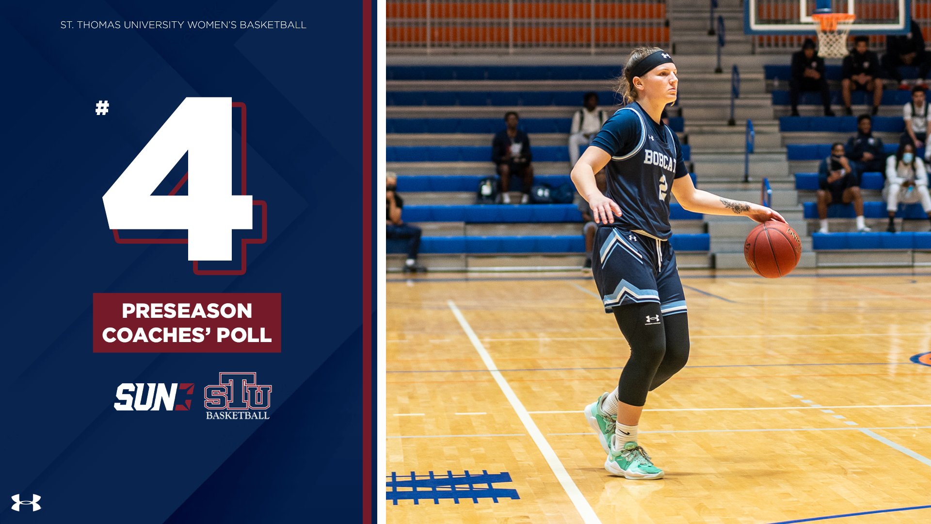 STU Women's Basketball on Twitter in at no. 4 on the