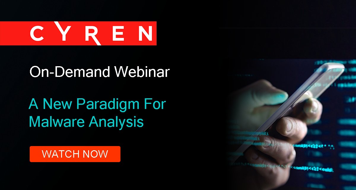 CyrenInc's tweet photo. #sandboxes are slow and expensive. Watch last months webinar to find out how you can analyze #malware files at speed, at scale and without breaking the bank. Watch here: https://t.co/TRqGpwAjIx
#oem #malwaredetection #detectionengines #fileanalysis https://t.co/dXd4998fg5