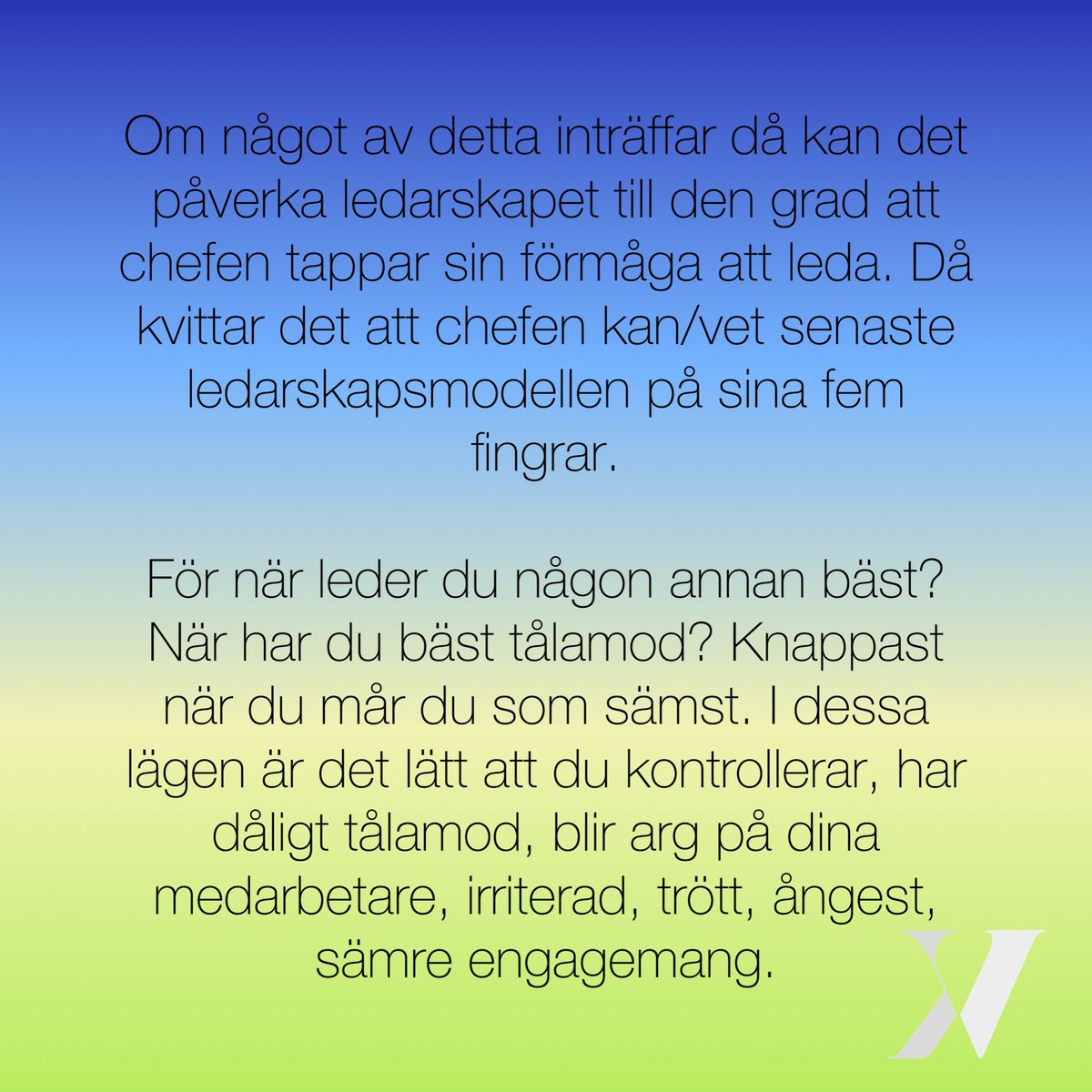 Henaxe's tweet photo. Chefer som vill lyckas kan ändå misslyckas.

#ledarskap #motivation #tjugofyrasju #engagemang
#jobb #livet #chef #yrke #prestation #träning #glad #ångest #energi #driv #lärare #samtal #jurist #sjuksköterska #hr https://t.co/3PEtWlpffC