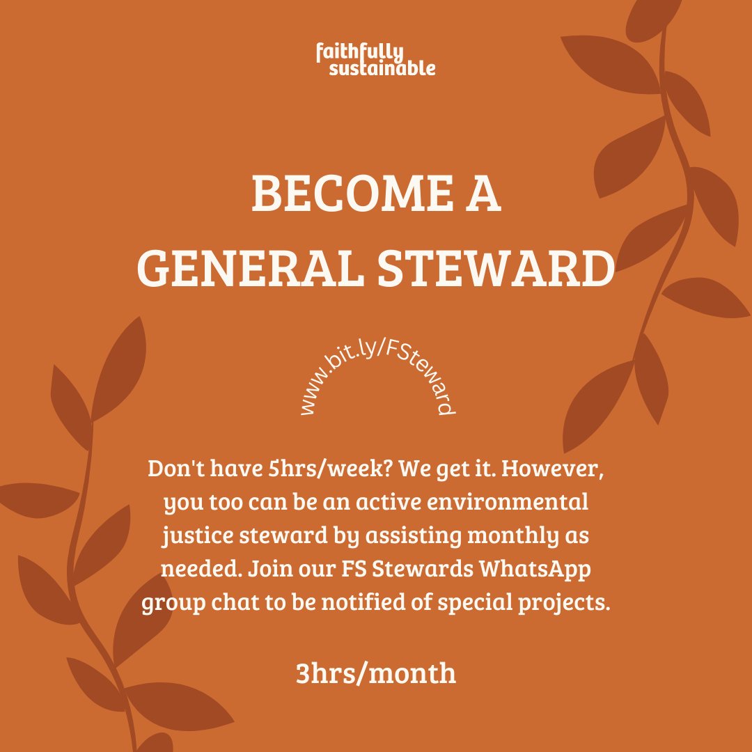BECOME AN FS STEWARD!! 📢
Join our team of Black &amp; Brown Muslimah volunteers to build an EJ community grounded in Islam. We're looking for more talented and passionate stewards to get active alongside us. 

To apply: bit.ly/stewardsFS
General Steward:bit.ly/FSteward