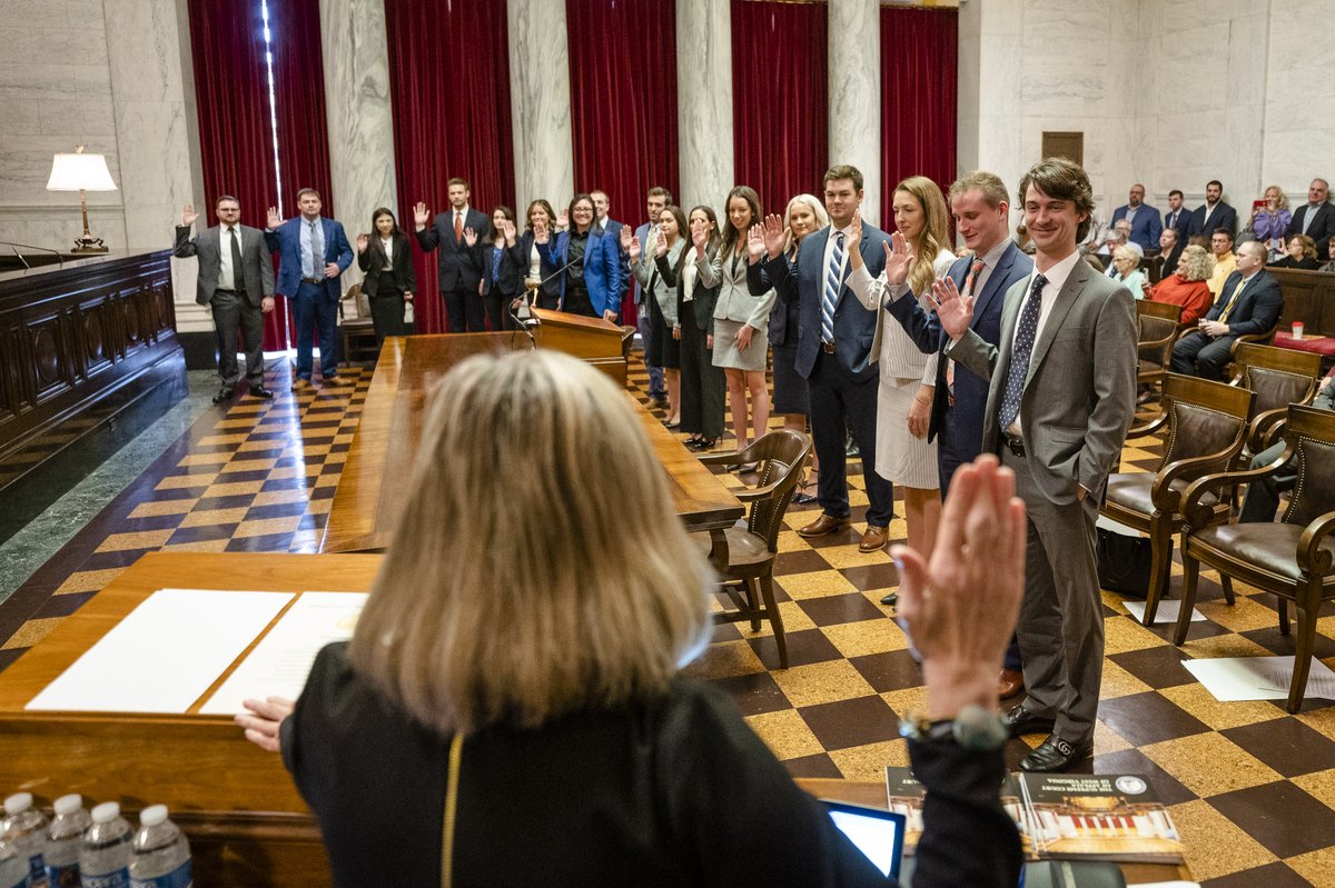 WVcourts's tweet photo. The Supreme Court held its largest in-person admission ceremony of the year today, Oct. 19, 2022, welcoming lawyers being admitted into West Virginia State Bar. It was held in the Supreme Court Courtroom. https://t.co/ICpi15kono