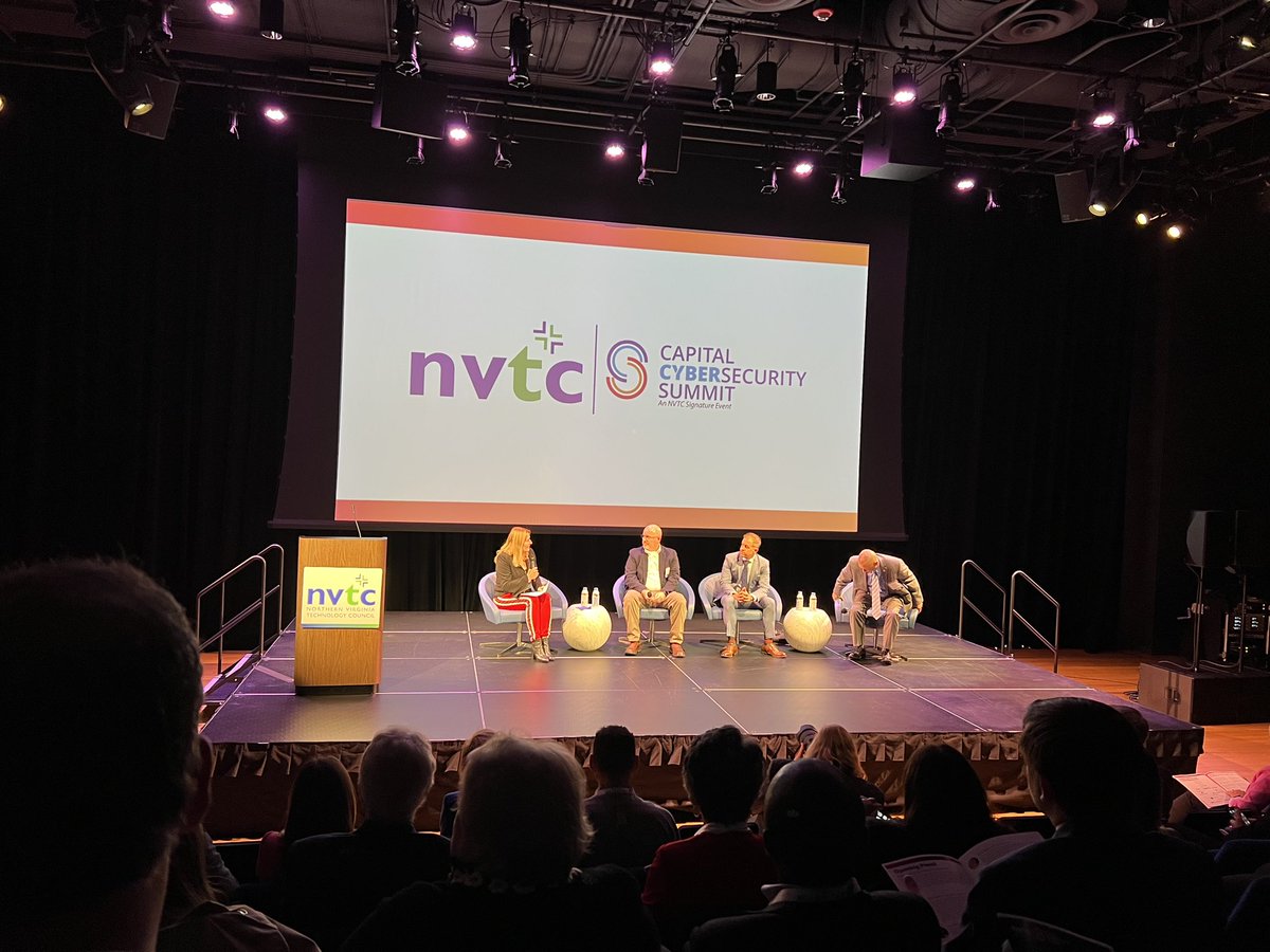 GroupSenseCyber's tweet photo. Wrapping up the day at the @NoVATechCouncil Capital Cyber Summit. #nvtccybersummit @kurtisminder https://t.co/Qmzd35KBK0