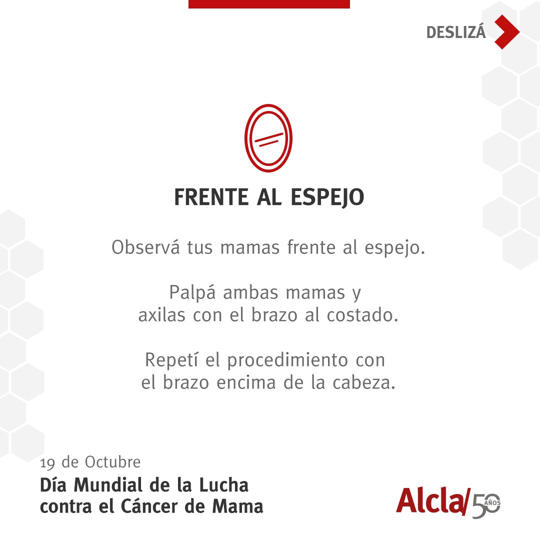 ClinicaAlcla's tweet photo. En el Día Mundial de la lucha contra el Cáncer de Mama nuestra intención es difundir la importancia de la detección precoz.

#RehabilitaciónIntegral #50añosDeExcelenciaMédica #Alcla #DíaMundialDelCáncerDeMama #AutoexamenMamario https://t.co/V8KOWEcP0F