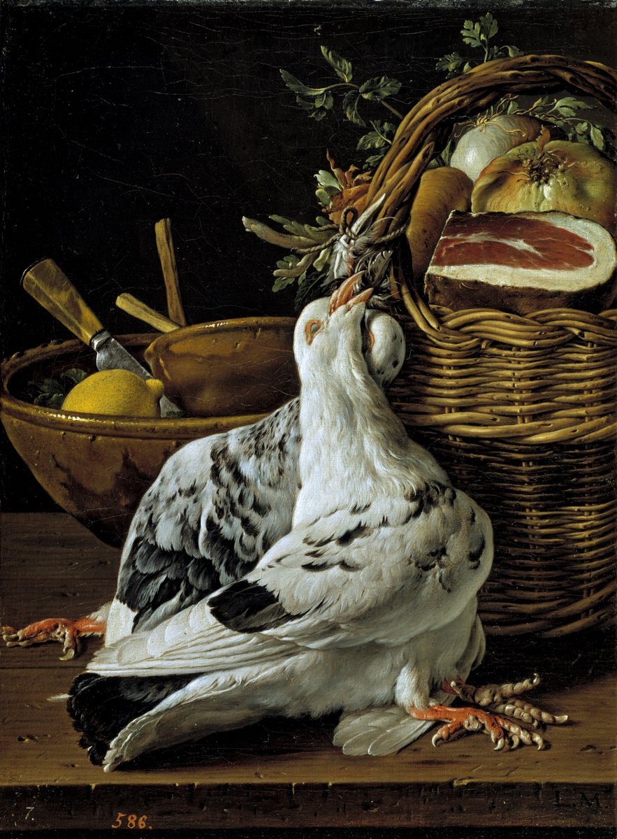 Prado_Bot's tweet photo. Bodegón con pichones, cesta de comida y cuencos - Luis Egidio Meléndez (Tercer cuarto del siglo XVIII)  https://t.co/XMHF6qyZ39 https://t.co/QdznEAjtWg