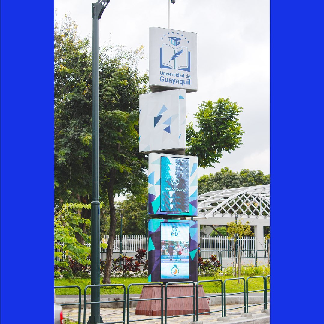 EC_Ledvision's tweet photo. Este proyecto instalado en la Universidad de Guayaquil, ahora forma parte de su renovación y nuevo espacio visual que integra lo arquitectónico, tecnológico y urbanístico. 
Contáctanos para más información al 0992189016 o visita nuestro sitio web https://t.co/tEDcog7lve https://t.co/GAvcuwruT7