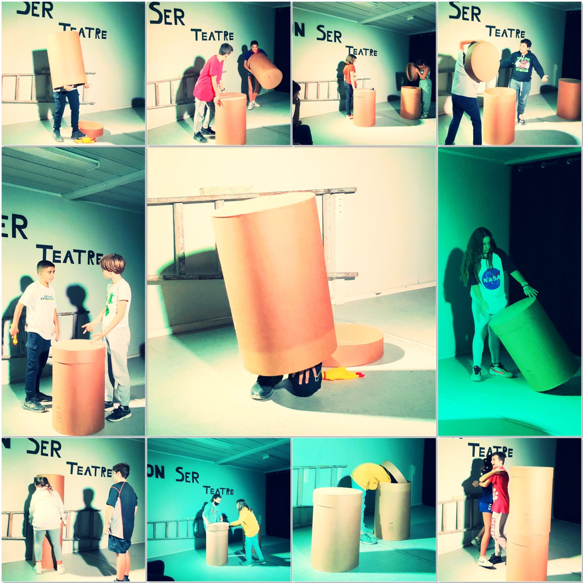 Què passa si combinen cartons, bidons, joves i creativitat? Podeu veure un pessic del resultat en aquestes imatges! Optatives: Joc Dramàtic (1r ESO) i Arts Escèniques i Dansa (4t d’ESO).