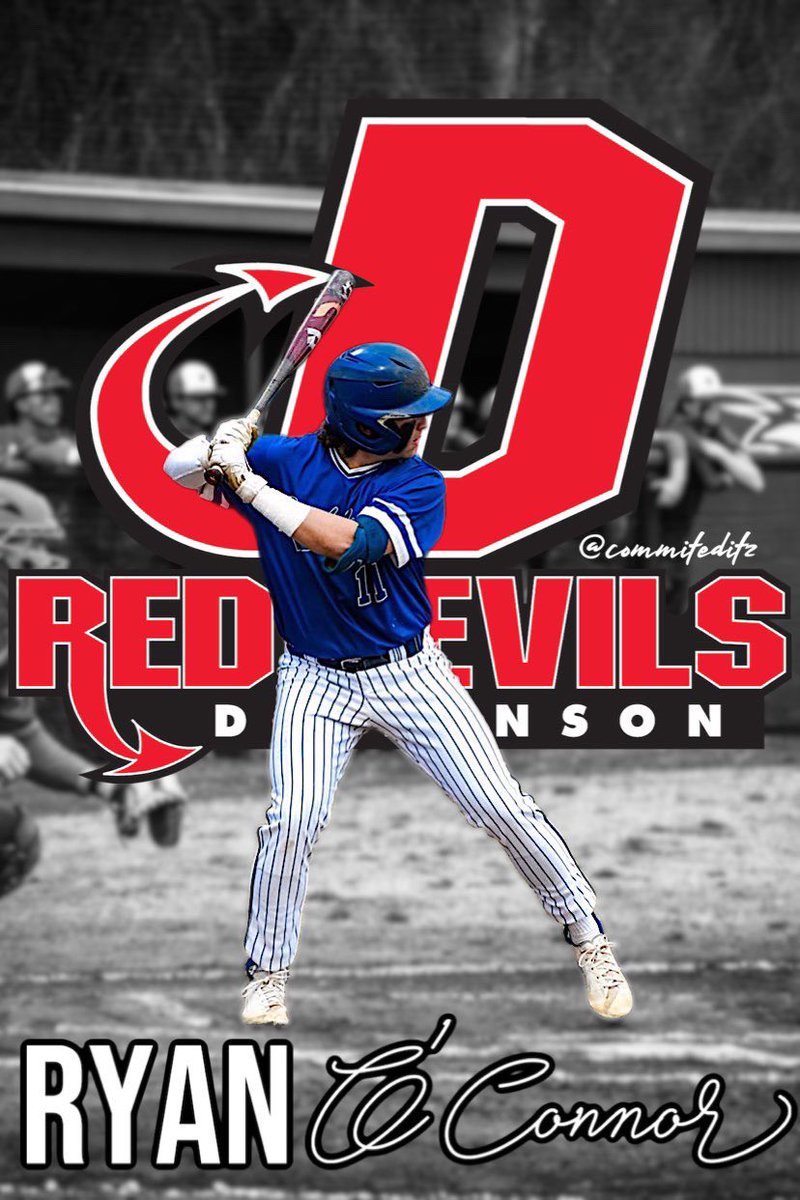 ryanoconnor23_'s tweet photo. I’m super excited to announce my commitment to play baseball at Dickinson College I want to thank all my coaches and also my parents who have been huge influences along the way👹 https://t.co/Yhvvmicz6G