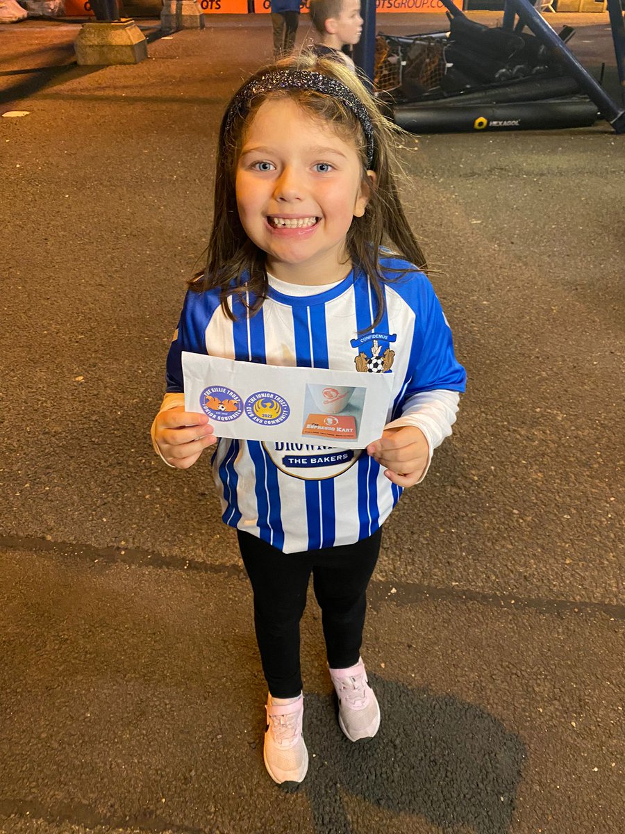 Thank you to <a href="/EspressoKartBar/">The Espresso Kart & Coffee Bar</a> for sponsoring our junior squirrels/junior trust members of the month ...congratulations to Lewis and Charlotte...hot chocolate and cakes all round. 💙🤍⚽️☕️🍰
Email for information on memberships...could you be a winner next month?