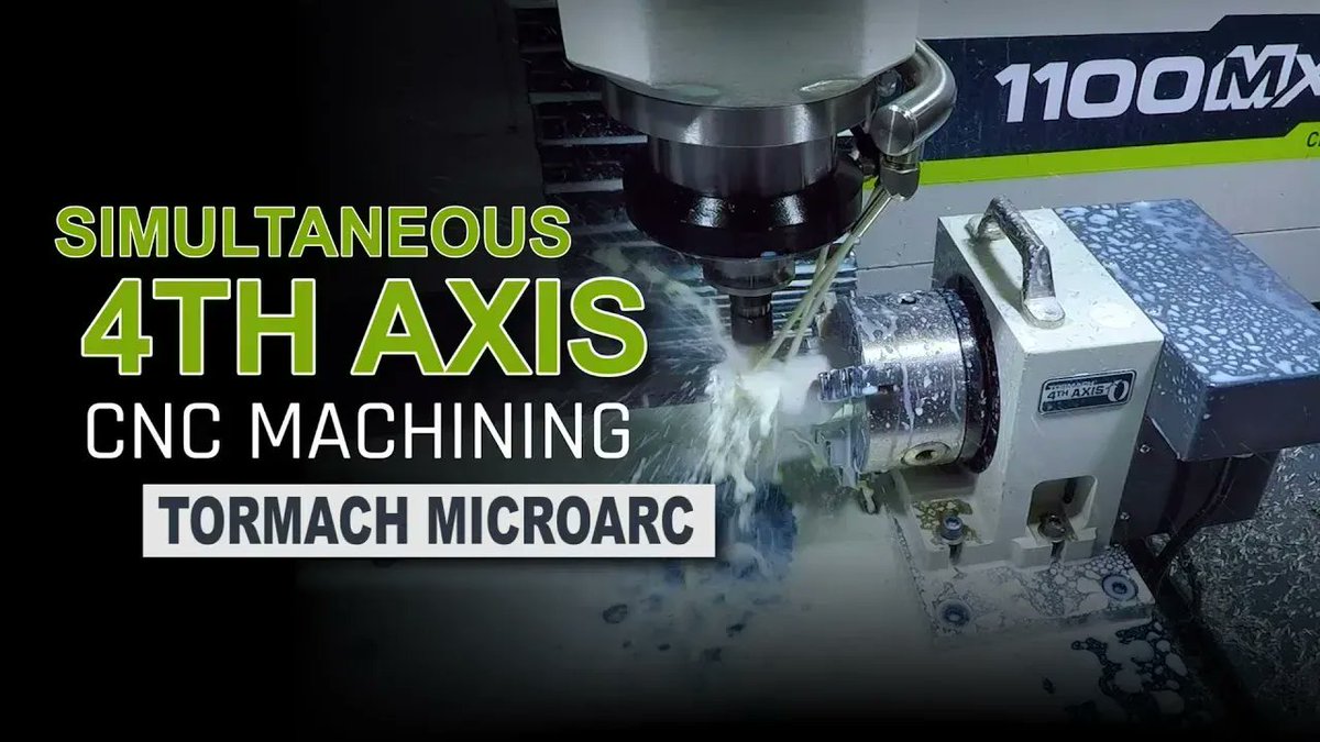 Tormach's tweet image. We think the microARC 4th axis is a great addition to your Tormach mill! Check out this video from @NYCCNC for a valuable overview of this useful add-on. 
buff.ly/3EH7l2H #microARC #instamachinist #makers #Makersgonnamake #garageshop #garagecnc #jobshop #machineshop